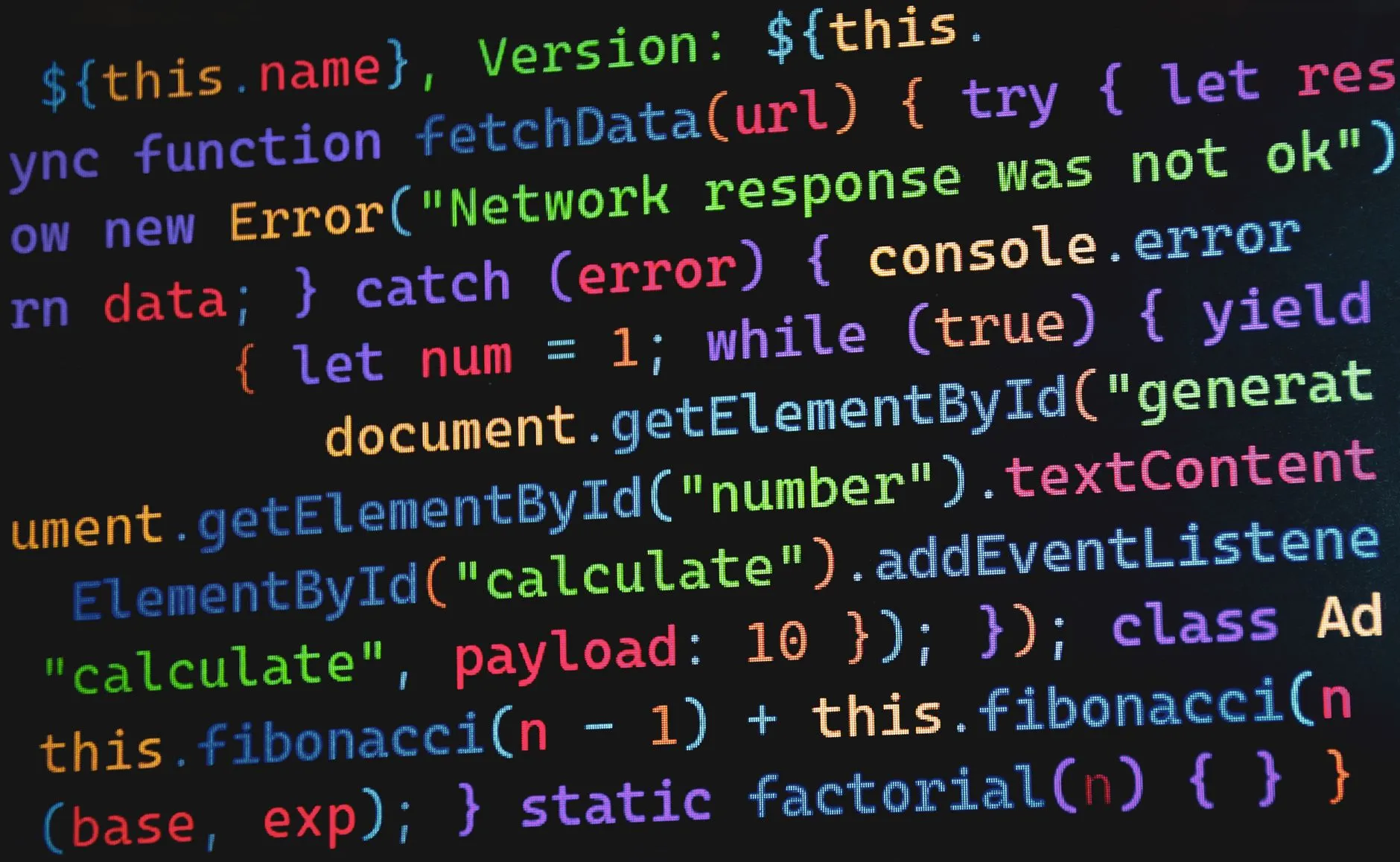Code on a screen representing website launch checks